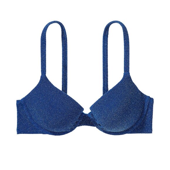 ✨ Victoria's Secret Bikini in Diver Blue Shimmer ✨  Size 36C / M - Picture 2 of 7
